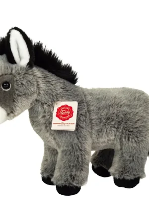 Speciale Aanbieding Ezel knuffel - pluche - grijs - 27 cm - Hermann Teddy