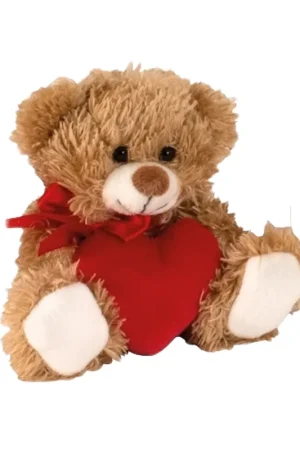 Nu Kopen Melodesign knuffelbeer - pluche - bruin - 12 cm - hartje