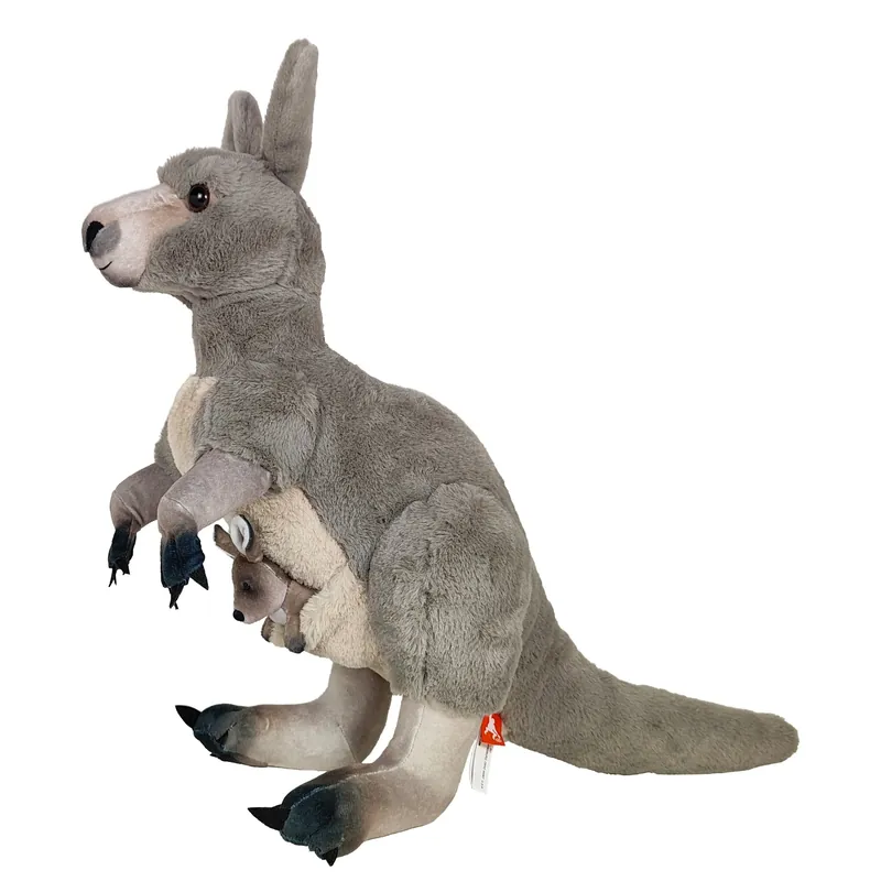 Exclusieve Aanbieding Wild Republic kangoeroe knuffel - met baby - pluche - 30 cm