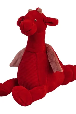 Seizoensaanbieding Happy Horse Draak Tine knuffel - rood - 24 cm - pluche - babyknuffel - kraamcadeau