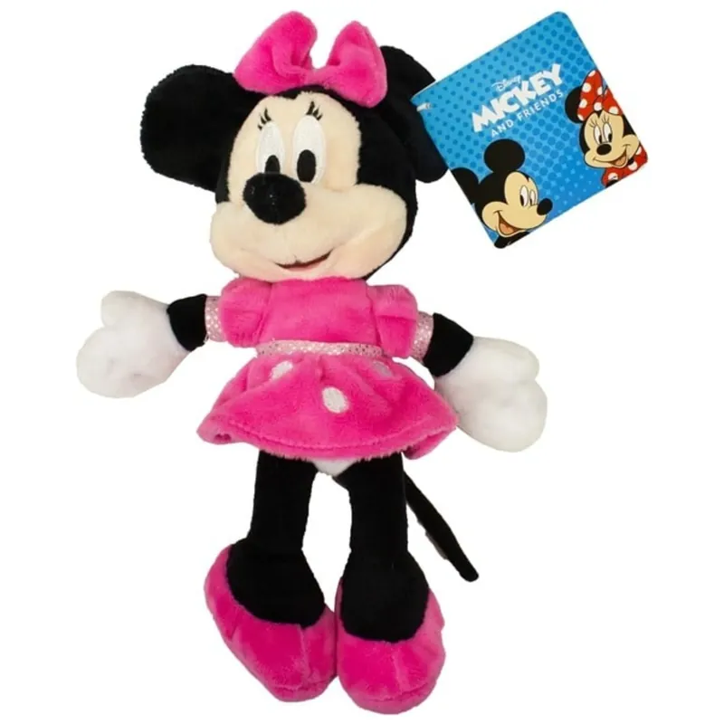Direct Beschikbaar Minnie Mouse - pluche - roze - 20 cm - Disney knuffel