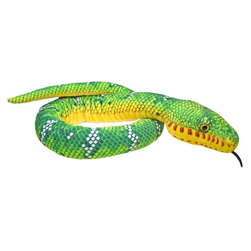 Lage Prijs Wild Republic boomslang knuffel - pluche - 137 cm - groen - reptielen - slangen