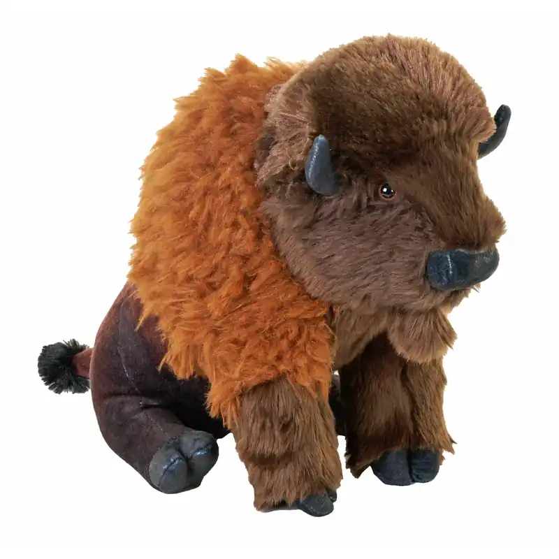 Wild Republic bizon knuffel - pluche - bruin - 33 cm Meest Verkocht