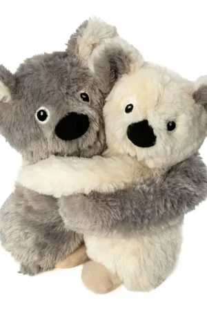 Warmte/koelte knuffel koala - pluche - 25 cm - grijs Direct Beschikbaar