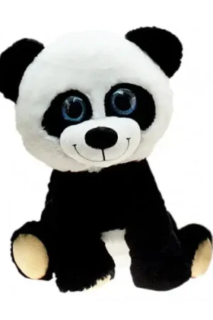 Pandabeer knuffel zittend - pluche - 30 cm - panda Tijdelijk Beschikbaar