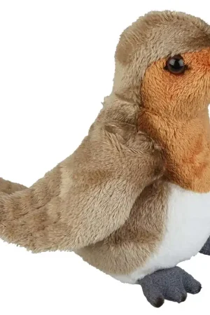 Actieprijs Ravensden roodborstje knuffel - pluche - 19 cm - multi