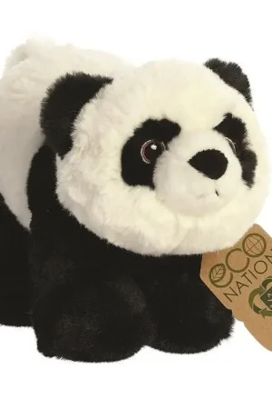 Alleen Vandaag Panda knuffel zwart/wit - pluche - 23 cm - dierenknuffel