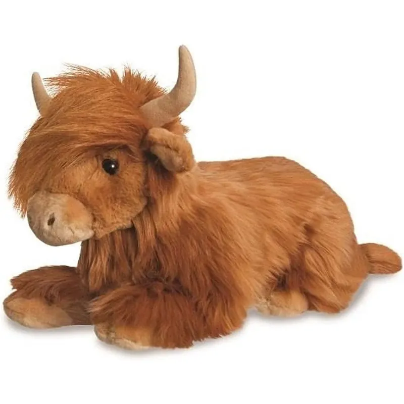 Schotse hooglander koe knuffel - pluche - 41 cm - dierenknuffel Alleen Vandaag