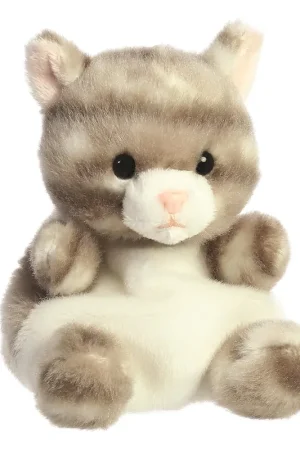 Seizoensaanbieding Aurora pluche kattenknuffel - zittend - 13 cm - huisdier