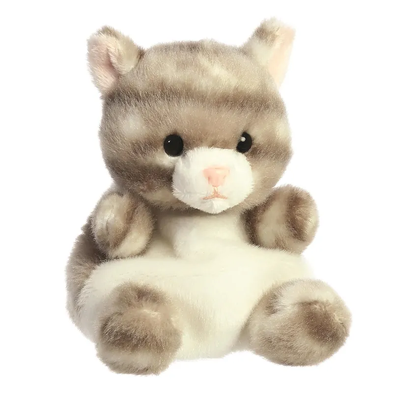 Seizoensaanbieding Aurora pluche kattenknuffel - zittend - 13 cm - huisdier