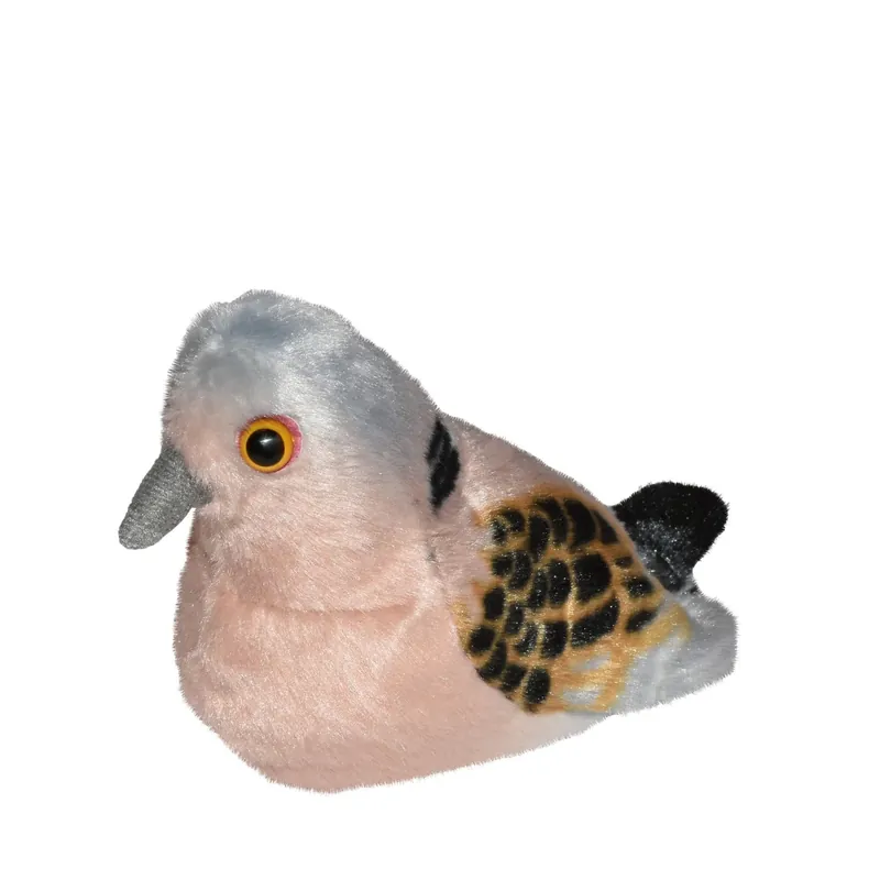 Wild Republic tortelduif knuffel - pluche - 13 cm - met geluid Dagaanbieding