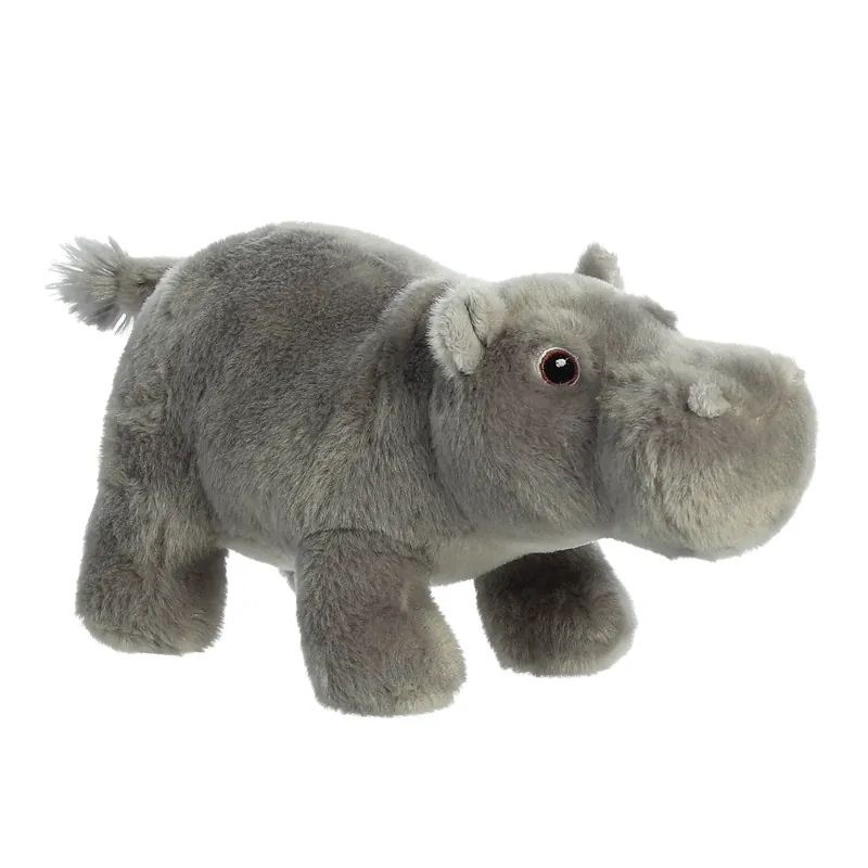 Uitverkoop Aurora nijlpaard knuffel - pluche - 27 cm - grijs - dierenknuffel