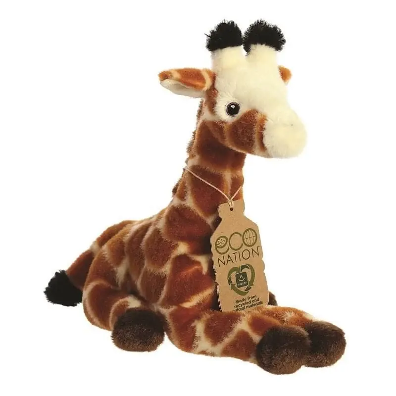Nu Kopen Aurora giraffe knuffel - pluche - 21 cm - liggend - savanne