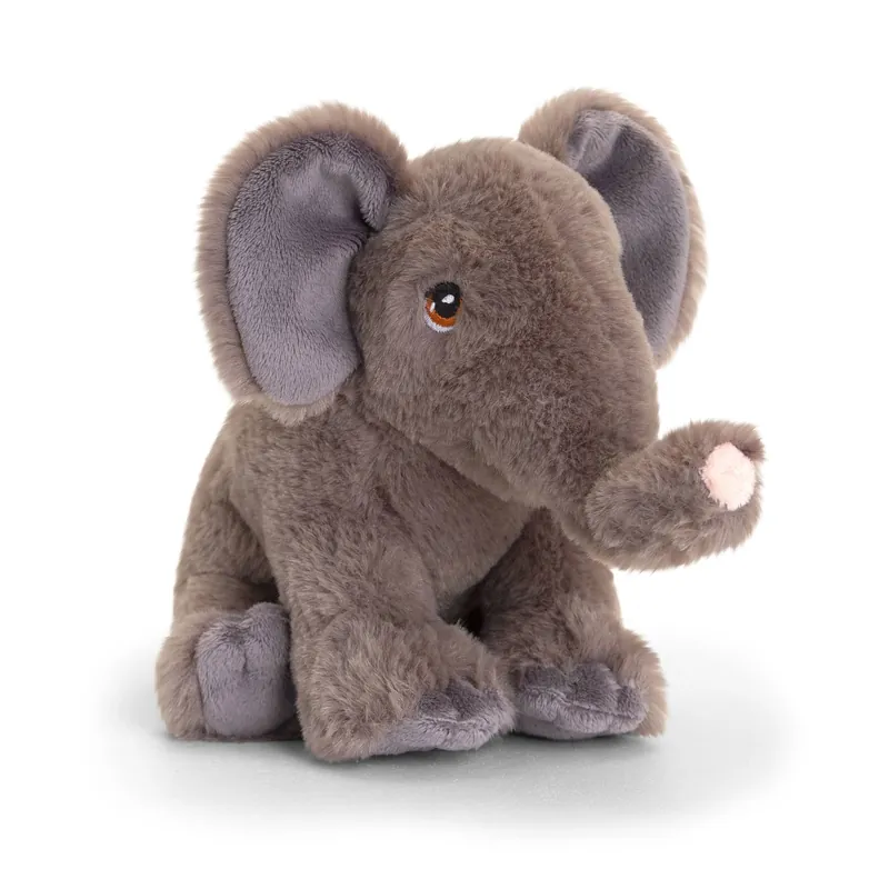 Superprijs Pluche olifant knuffel - 18 cm - wild dier - zacht
