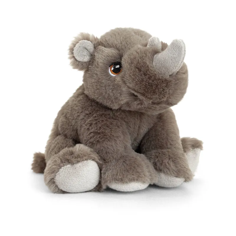 Keel Toys neushoorn knuffel - pluche - 25 cm - Afrikaanse dieren - zoogdieren - knuffeldier Merkproduct