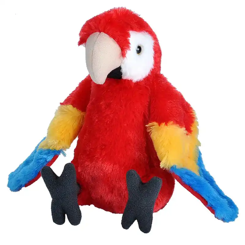 Hoge Kwaliteit Wild Republic papegaai knuffel - pluche - 20 cm - ara