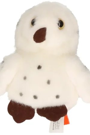 Wild Republic uil knuffel - pluche - wit - 13 cm - bosdier Nu Kopen