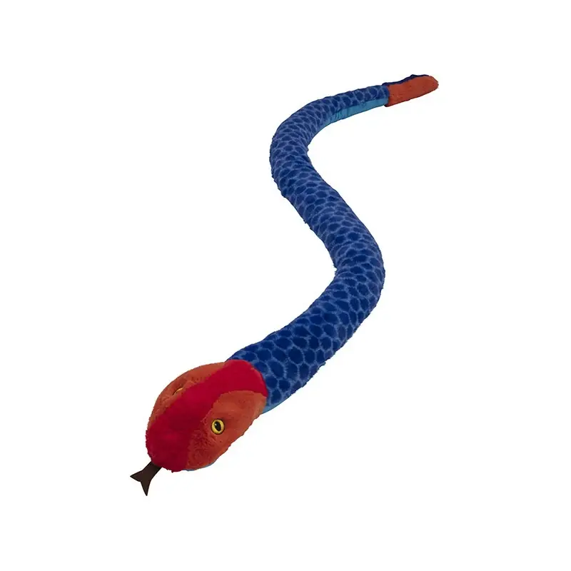 Nature Planet blauwe koraalslang knuffel - pluche - 150 cm - dierenknuffel Speciale Aanbieding