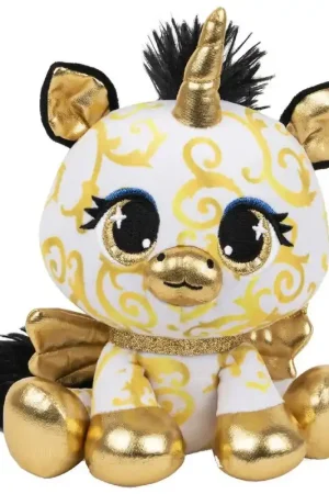 P-Lushes Pets eenhoorn knuffel - pluche - goud - 15 cm Speciale Aanbieding