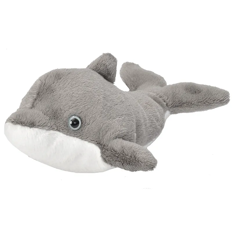 Beperkt Aanbod Wild Republic dolfijn knuffel - grijs pluche - 13 cm - dierenknuffel