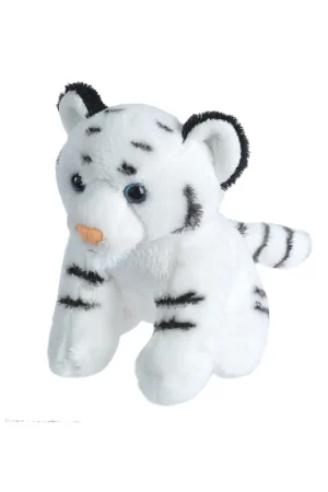 Wild Republic witte tijger knuffel - pluche - 13 cm Actieprijs