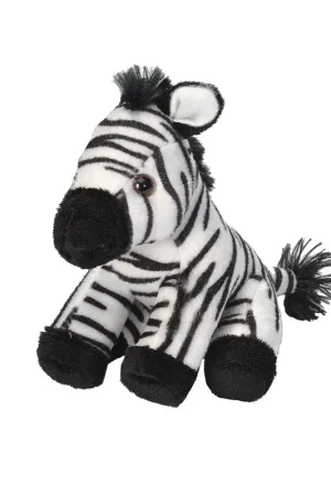 Beperkt Aanbod Wild Republic zebra knuffel - pluche - 13 cm - savanne dier