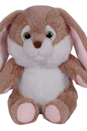 Bruin konijn knuffel - pluche - 24 cm - flaporen - dierenknuffel Op = Op