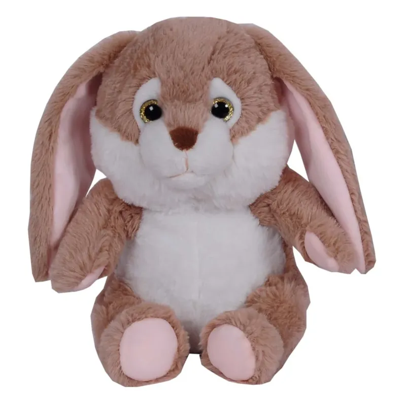 Bruin konijn knuffel - pluche - 24 cm - flaporen - dierenknuffel Op = Op