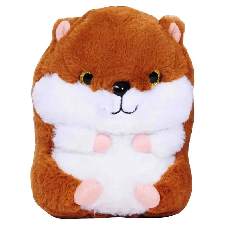 Pluche bruine hamster knuffel - zacht - 19 cm - dierenknuffel Meest Verkocht