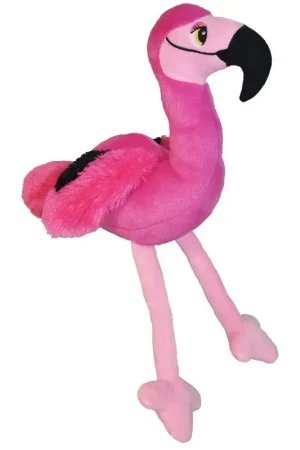 Gecertificeerd Flamingo knuffel - pluche - 20 cm - roze - vogel