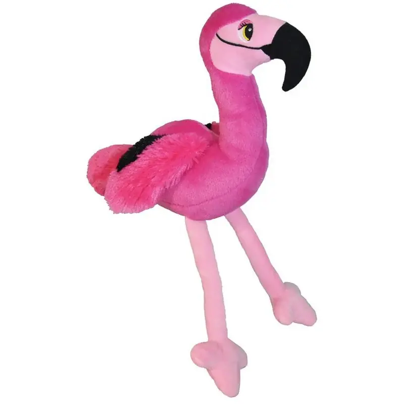 Gecertificeerd Flamingo knuffel - pluche - 20 cm - roze - vogel
