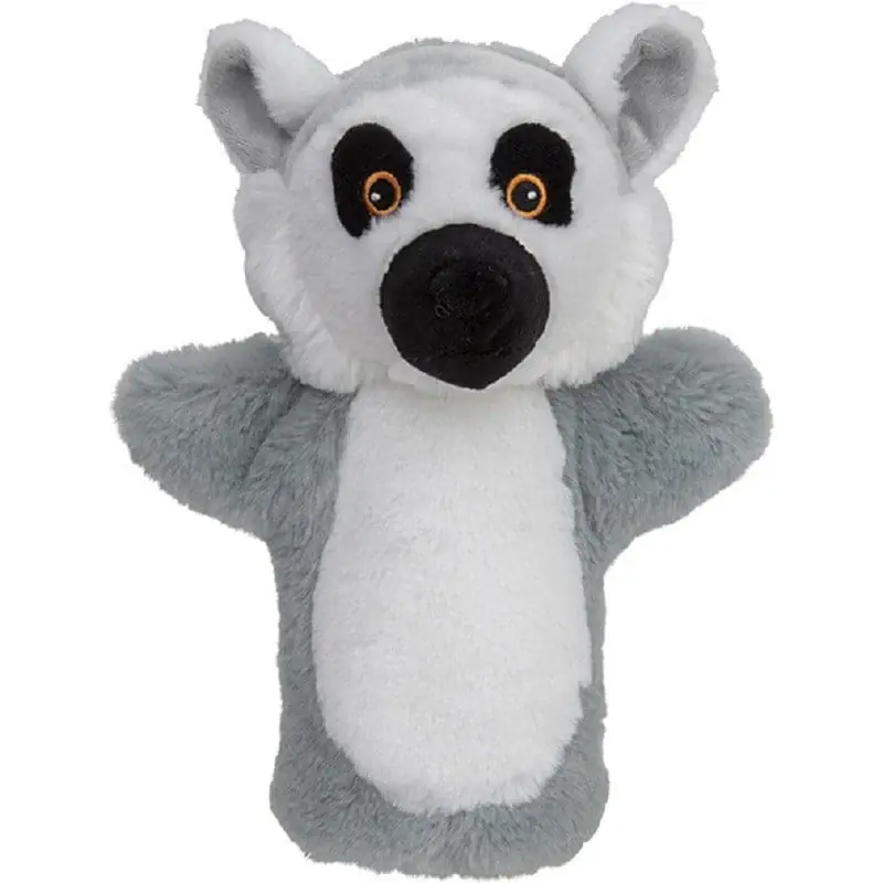 Alleen Vandaag Pluche handpop ringstaart maki aap - pluche - 22 cm