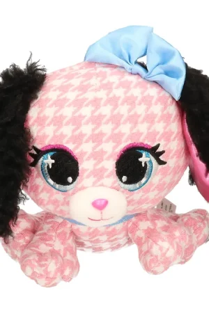 P-Lushes Pets basset hond knuffel - pluche - roze - 15 cm Voordeelprijs
