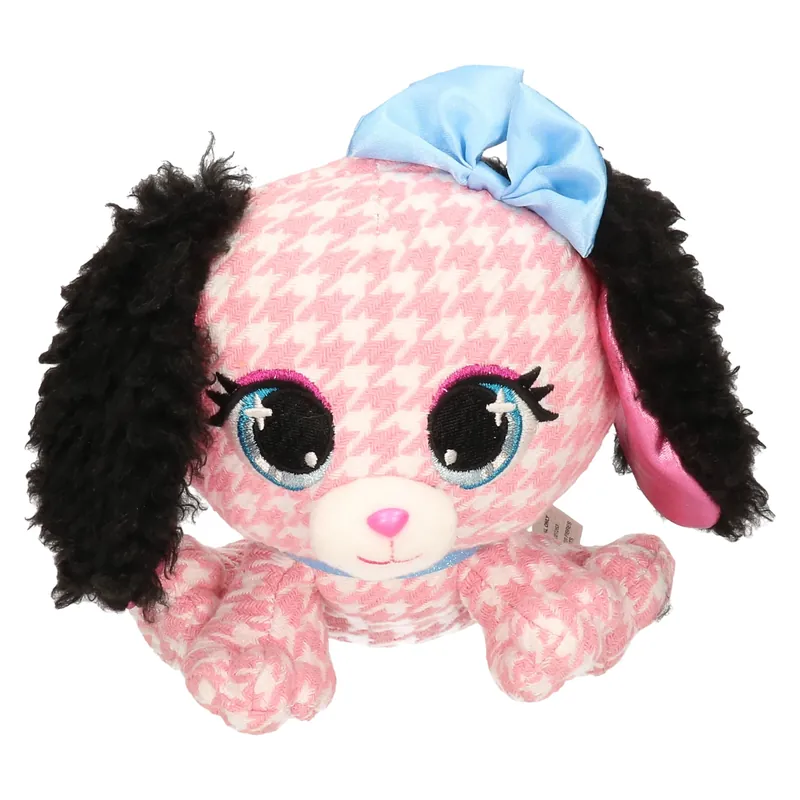 P-Lushes Pets basset hond knuffel - pluche - roze - 15 cm Voordeelprijs