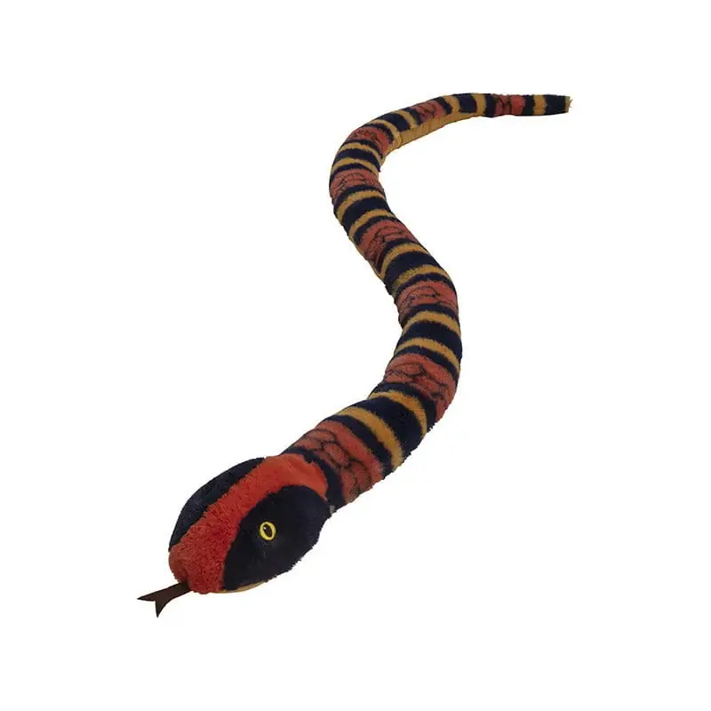 Express Levering Nature Planet koraal slang knuffel - pluche - 150 cm - slangenknuffel - reptielen speelgoed - dierenknuffel