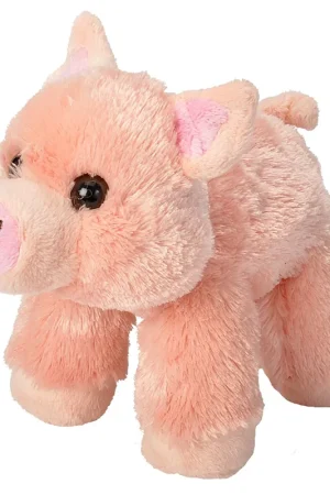 Wild Republic varken knuffel - pluche - 18 cm - zacht speelgoed Laatste Versie
