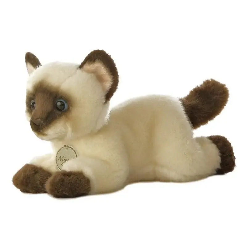 Seizoensaanbieding Siamese kat knuffel - pluche - beige - 20 cm - kattenknuffel