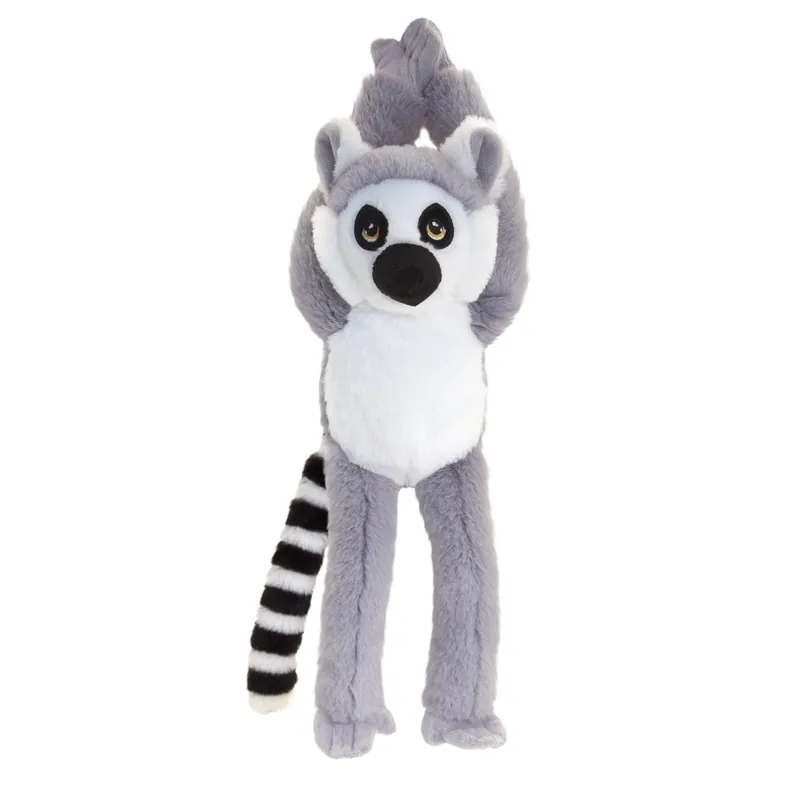 Direct Beschikbaar Keel Toys ringstaart maki knuffel - pluche - 55 cm - grijs