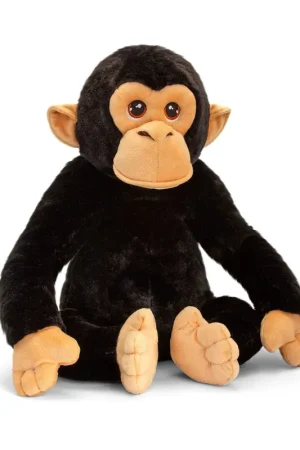 Direct Beschikbaar Chimpansee knuffel zwart - pluche - 45 cm - aap - cadeau