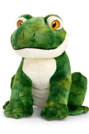 Beperkte Voorraad Keel Toys kikker knuffel - pluche - groen - 18 cm - dieren