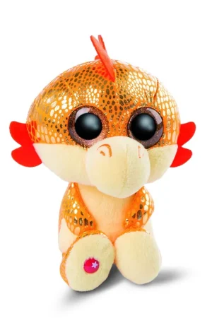 Nici draak Yo-Yo - pluche knuffel - oranje - 15 cm Finale Uitverkoop