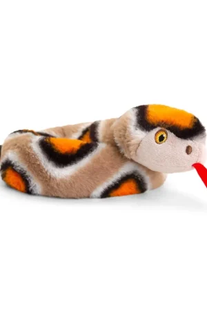 Bruine slang knuffel - pluche - 65 cm - Keel Toys Lage Prijs
