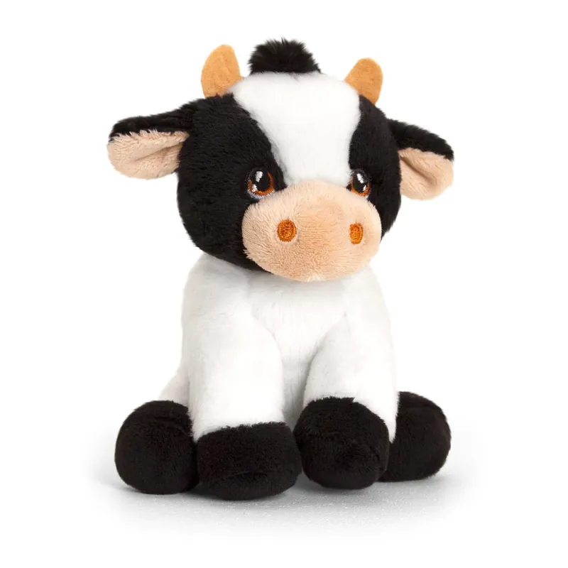 Gecertificeerd Pluche koe knuffel - zacht - 12 cm - dier - speelgoed