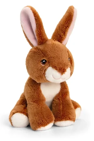 Tijdelijk Beschikbaar Bruin konijn knuffel - pluche - 12 cm - dierenknuffel