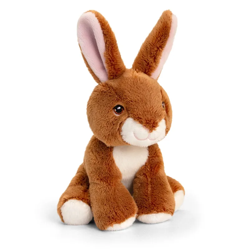 Tijdelijk Beschikbaar Bruin konijn knuffel - pluche - 12 cm - dierenknuffel