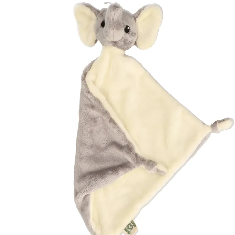 Actieprijs Pluche olifant knuffeldoekje - 40 x 40 cm - babyknuffel