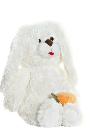 Konijn/haas knuffel - zachte pluche - wit - 28 cm Beste Prijs