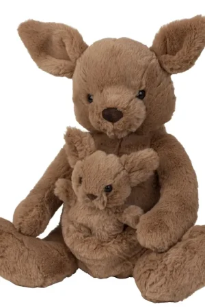 Kangoeroe met baby knuffel - pluche - 38 cm Merkproduct