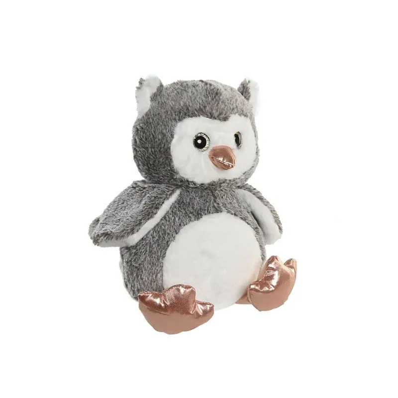 Populair Uil knuffel grijs - zachte pluche - 23 cm