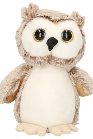 Aanbieding Uil knuffel bruin - zachte pluche - 17 cm - vogel